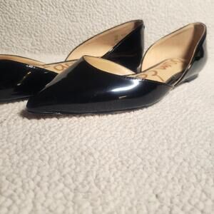 Sam Edelman Glossy Black Pointed Flats